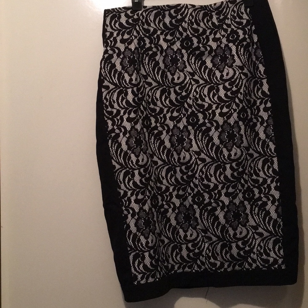 Black and white skirt